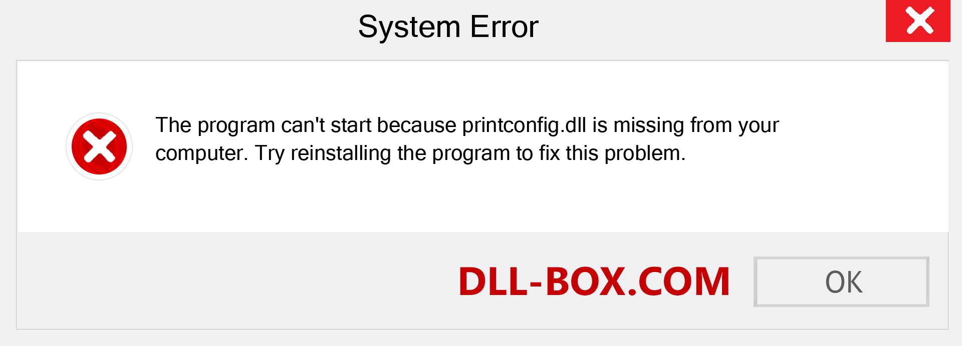  printconfig.dll file is missing?. Download for Windows 7, 8, 10 - Fix  printconfig dll Missing Error on Windows, photos, images