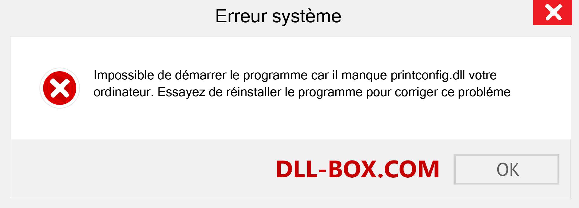 Le fichier printconfig.dll est manquant ?. Télécharger pour Windows 7, 8, 10 - Correction de l'erreur manquante printconfig dll sur Windows, photos, images